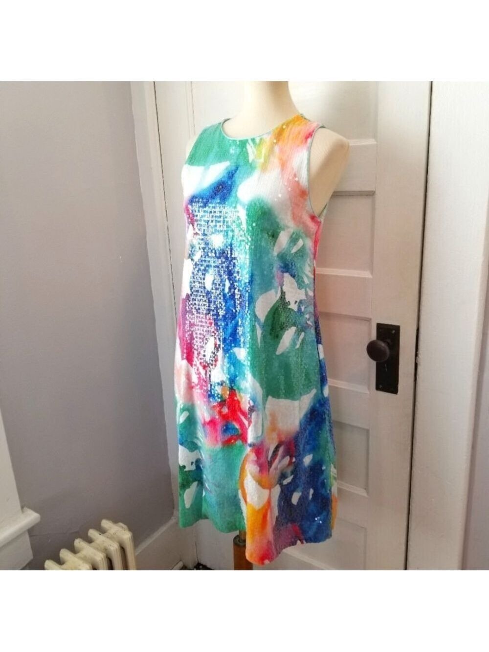 Julia Jordan Floral Sequin Dress, Size 6